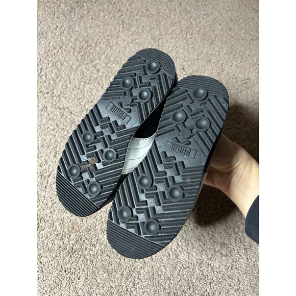 Puma Unisex Kids Roma Basic PS Sneaker Athletic Black White Trainers Leather 11C - Picture 7 of 7